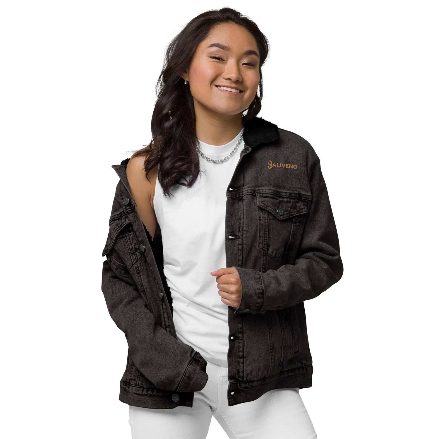Baliveno denimBaliveno denim sherpa jacketStay cozy and sustainable in classic style with the Baliveno Sherpa Lined Denim Trucker Jacket. This heritage-inspired jean jacket features a soft recycled polyester[Bal]