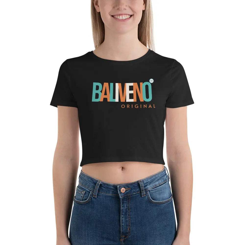 Baliveno Women’s Crop Tee, Baliveno Fashion, Cotton Tee, Womens Tee, Crop Top, Womens Crop Tshirt,Baliveno Women’s Crop Tee, Baliveno Fashion, Cotton Tee, Womens Tee, CThe season's trendiest garment - the crop top. This top is tight-fitting but still incredibly comfortable, and it hits just above the navel.

• 52% combed ring-spu[Bal]