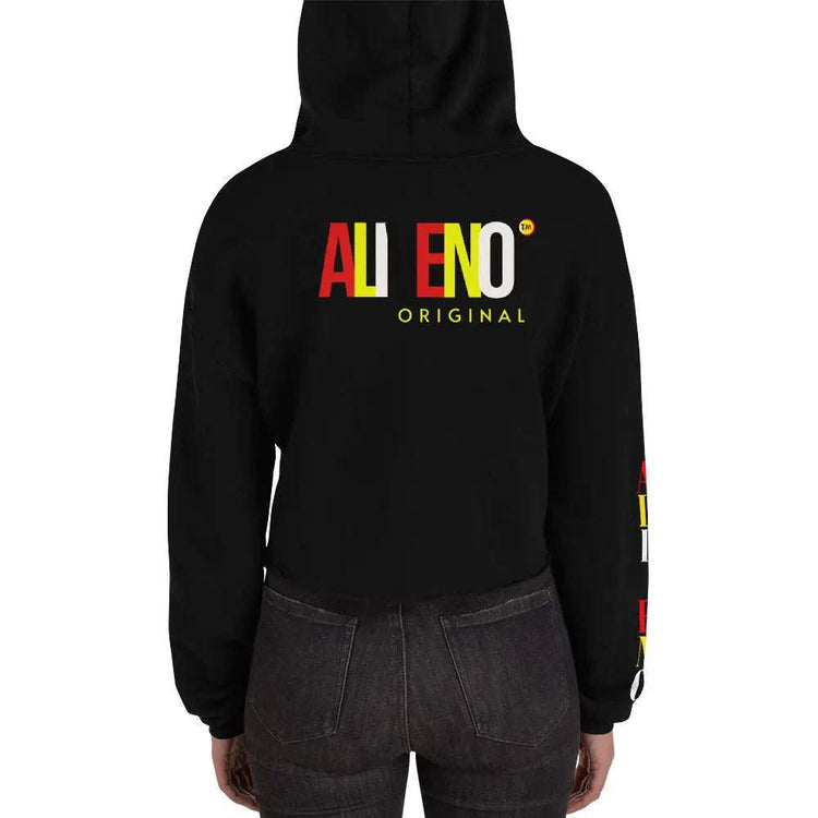 Baliveno Crop HoodieBaliveno Crop HoodieMake a stylish statement in this trend-setting Baliveno Cropped Raw Hem Drawstring Hoodie. This modern take on the classic pullover features an edgy raw hem and adju[Bal]
