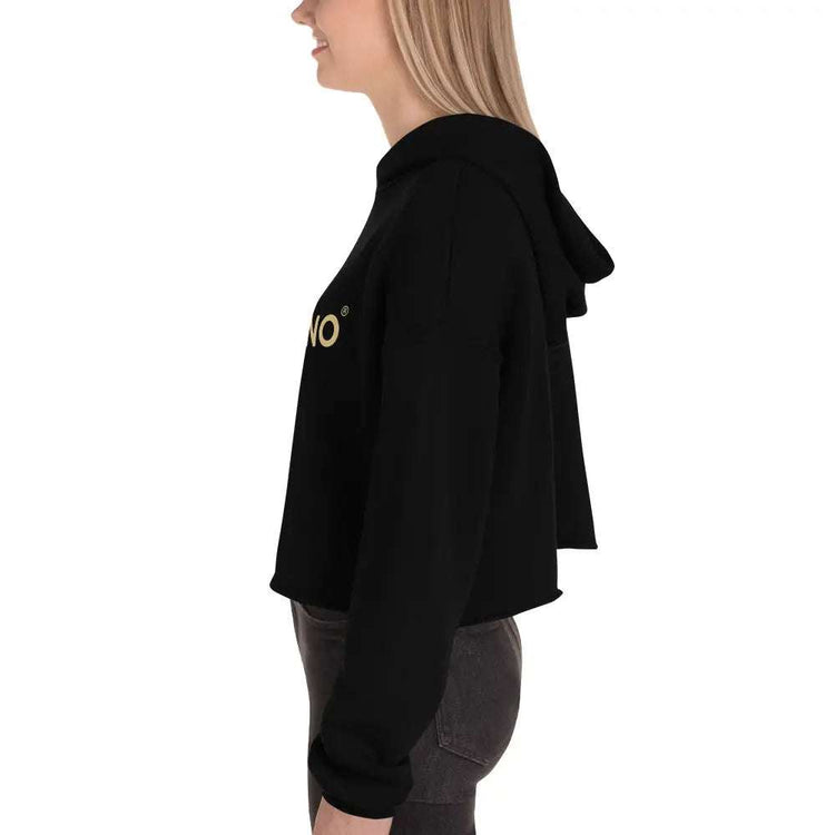 Baliveno CropBaliveno Crop HoodieMake a stylish statement in this trend-setting Baliveno Cropped Raw Hem Drawstring Hoodie. This modern take on the classic pullover features an edgy raw hem and adju[Bal]