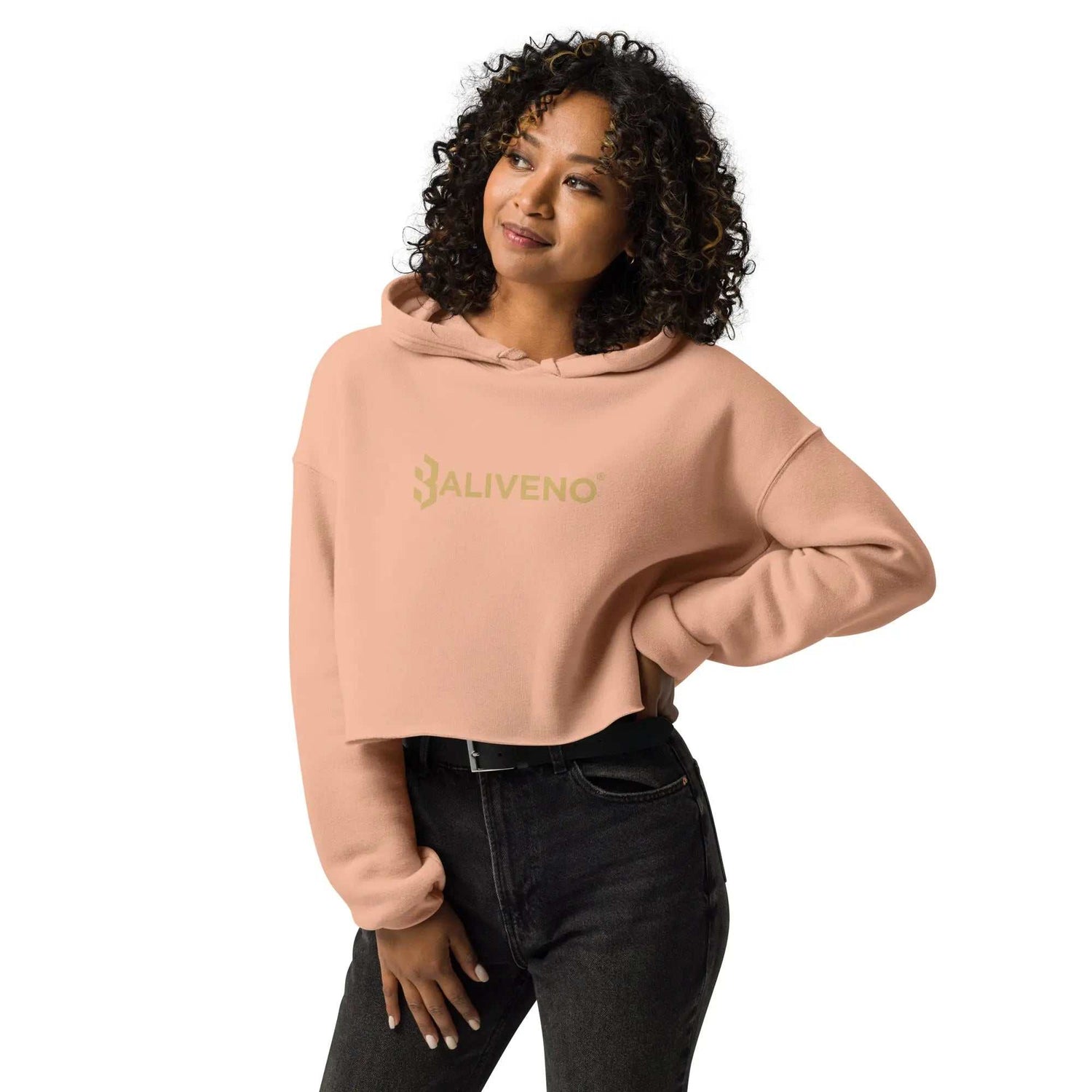 Baliveno CropBaliveno Crop HoodieMake a stylish statement in this trend-setting Baliveno Cropped Raw Hem Drawstring Hoodie. This modern take on the classic pullover features an edgy raw hem and adju[Bal]