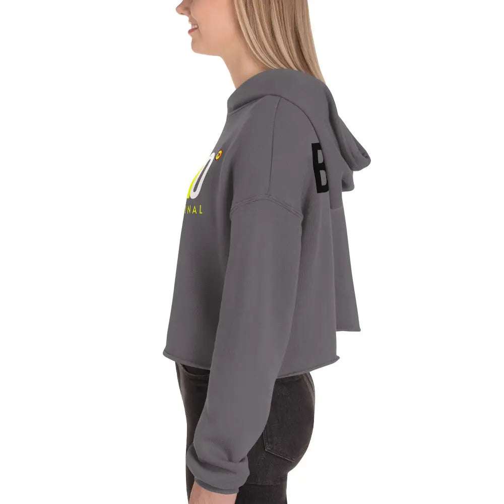 Baliveno Crop HoodieBaliveno Crop HoodieMake a stylish statement in this trend-setting Baliveno Cropped Raw Hem Drawstring Hoodie. This modern take on the classic pullover features an edgy raw hem and adju[Bal]