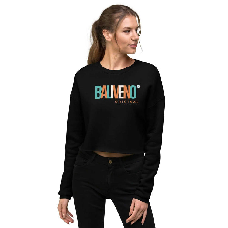Baliveno Women’s Cropped Cotton Sweatshirt – Printed StyleBaliveno Women’s Cropped Cotton Sweatshirt – Printed StyleDid you know that fashion and comfort can be combined? This fleece crop sweatshirt is here to prove the point. The soft fabric feels extra soft to the touch, and the[Bal]