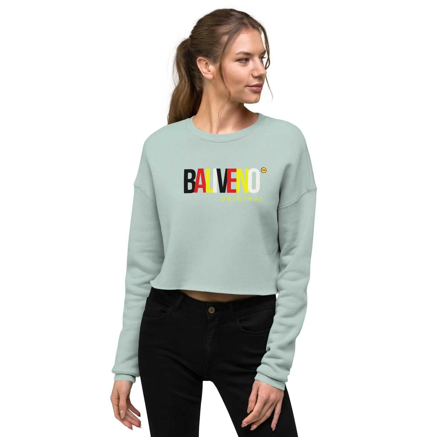 Baliveno Women’s Cropped Cotton Sweatshirt – Printed Fashion StyleBaliveno Women’s Cropped Cotton Sweatshirt – Printed Fashion StyleDid you know that fashion and comfort can be combined? This fleece crop sweatshirt is here to prove the point. The soft fabric feels extra soft to the touch, and the[Bal]