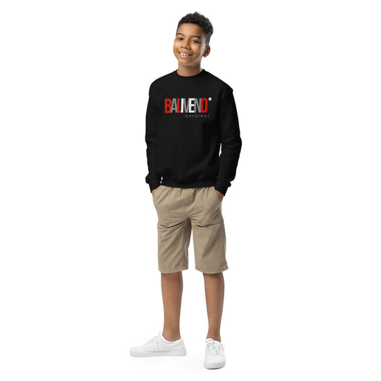 Baliveno Youth Printed Cotton SweatshirtBaliveno Youth Printed Cotton SweatshirtCozy and cool, this youth crewneck sweatshirt is designed for every adventure. Made from soft fleece fabric, it’s easy to wear and hassle-free to wash. Whether heade[Bal]