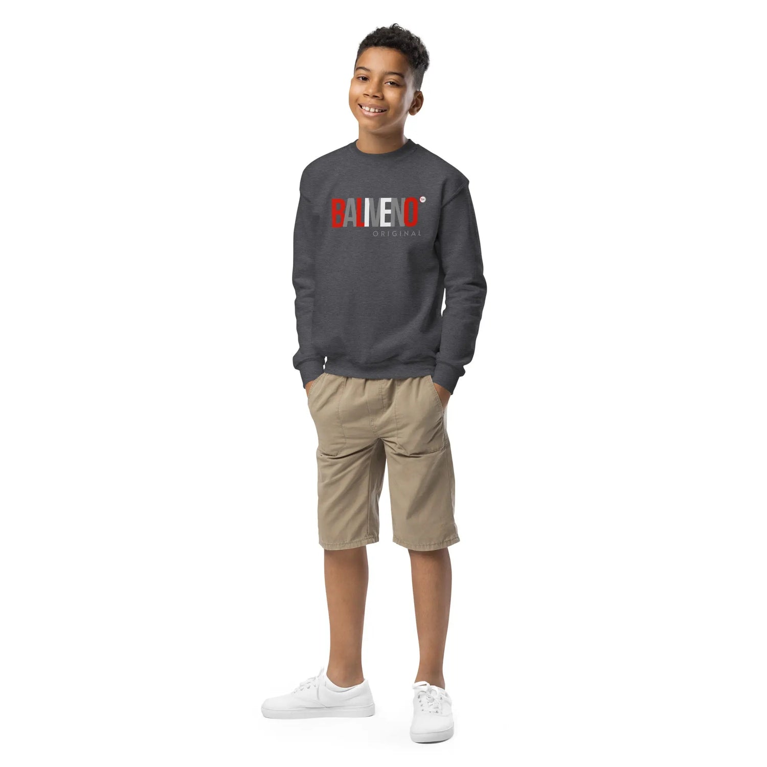 Baliveno Youth Printed Cotton SweatshirtBaliveno Youth Printed Cotton SweatshirtCozy and cool, this youth crewneck sweatshirt is designed for every adventure. Made from soft fleece fabric, it’s easy to wear and hassle-free to wash. Whether heade[Bal]