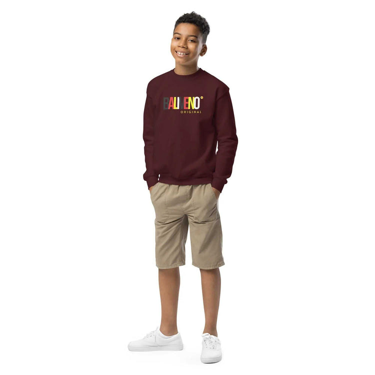 Baliveno Youth Printed Cotton SweatshirtBaliveno Youth Printed Cotton SweatshirtCozy and cool, this youth crewneck sweatshirt is designed for every adventure. Made from soft fleece fabric, it’s easy to wear and hassle-free to wash. Whether heade[Bal]