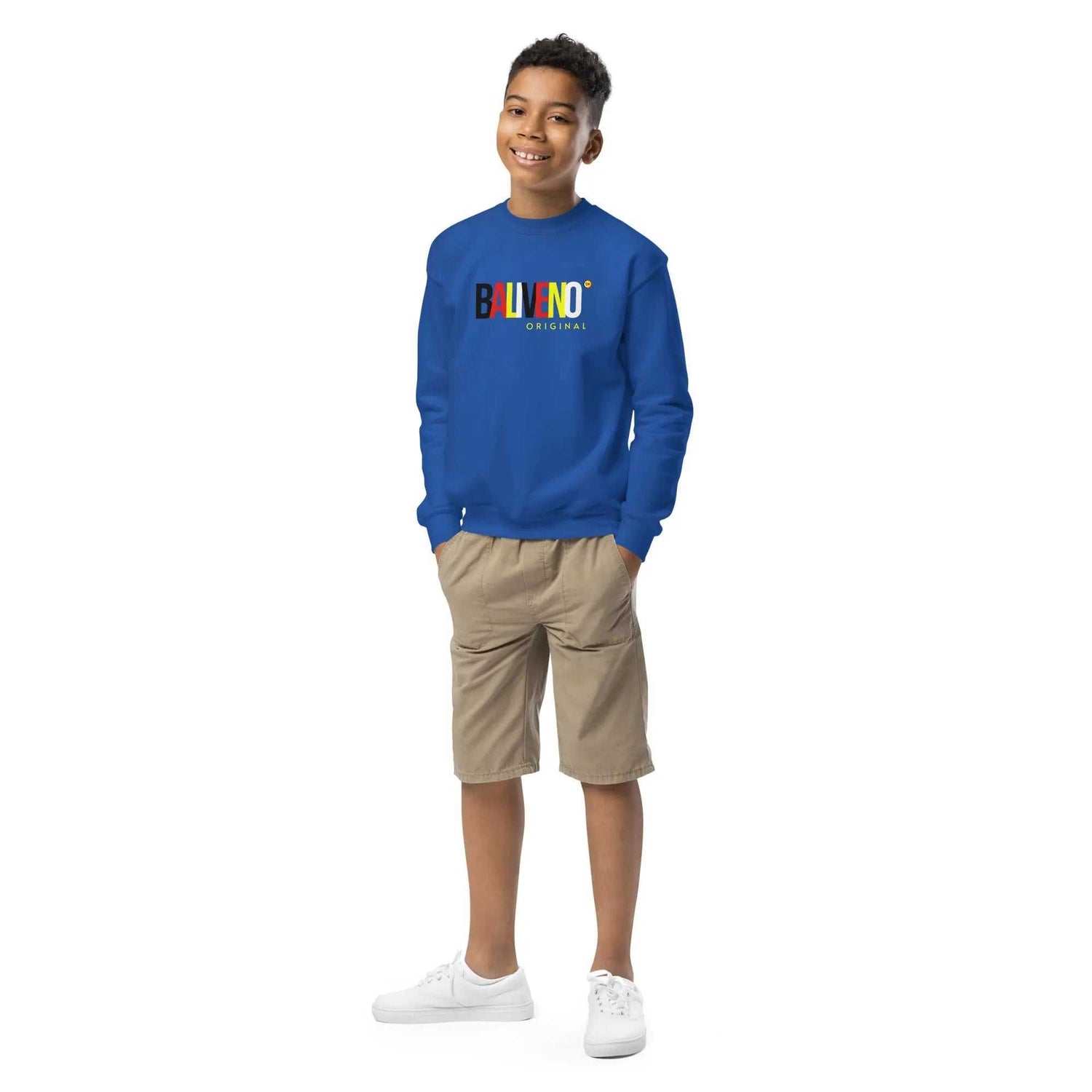 Baliveno Youth Printed Cotton SweatshirtBaliveno Youth Printed Cotton SweatshirtCozy and cool, this youth crewneck sweatshirt is designed for every adventure. Made from soft fleece fabric, it’s easy to wear and hassle-free to wash. Whether heade[Bal]