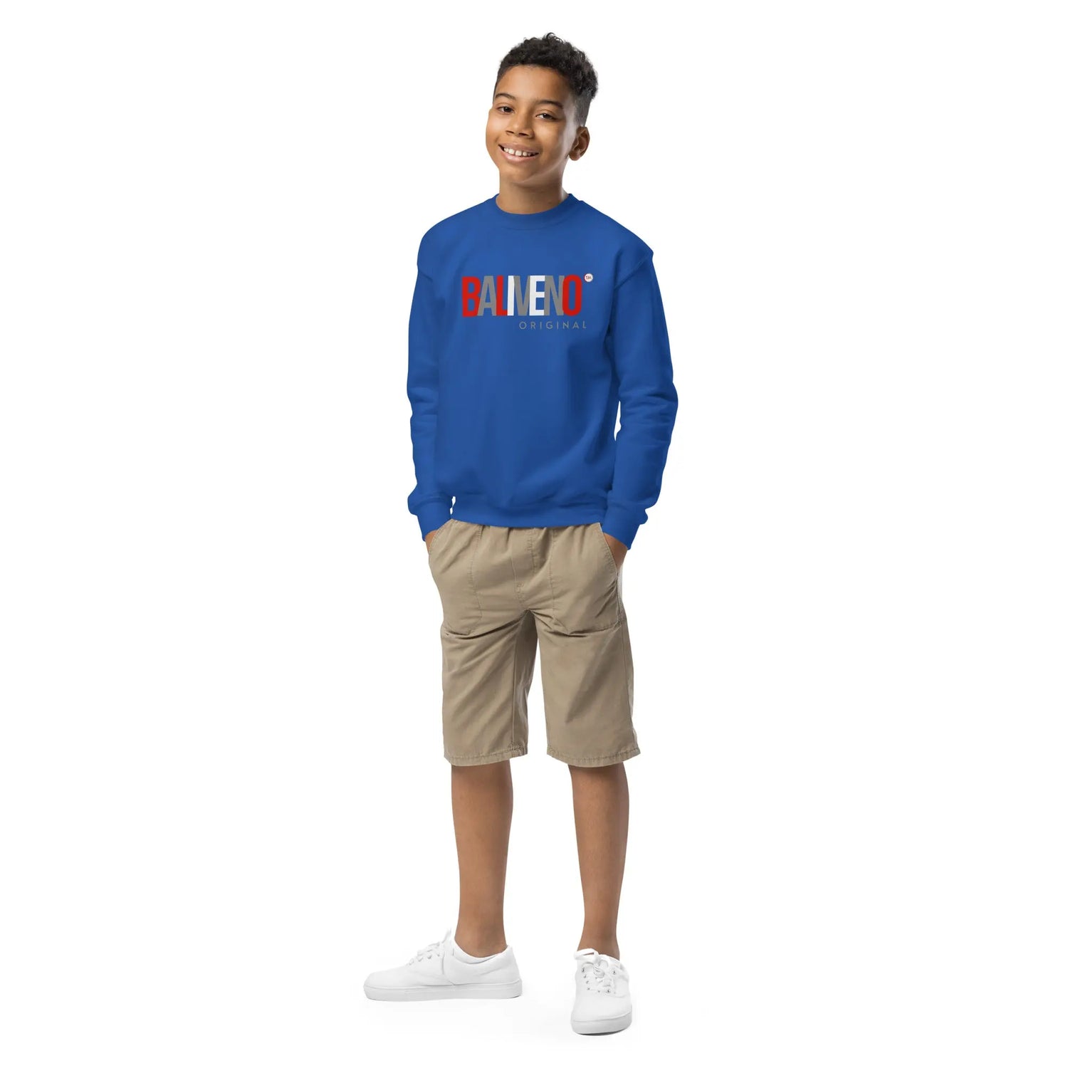 Baliveno Youth Printed Cotton SweatshirtBaliveno Youth Printed Cotton SweatshirtCozy and cool, this youth crewneck sweatshirt is designed for every adventure. Made from soft fleece fabric, it’s easy to wear and hassle-free to wash. Whether heade[Bal]