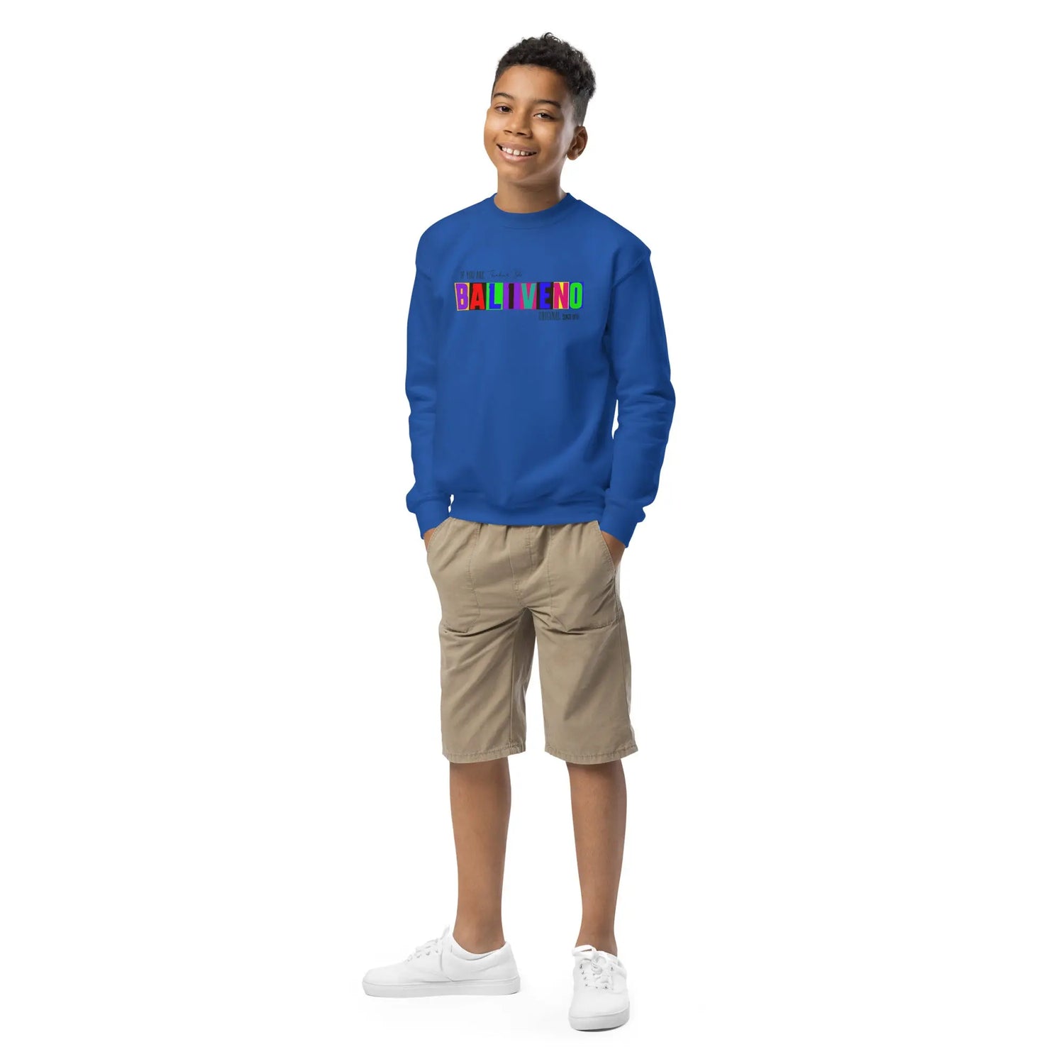Baliveno Youth Printed Cotton SweatshirtBaliveno Youth Printed Cotton SweatshirtCozy and cool, this youth crewneck sweatshirt is designed for every adventure. Made from soft fleece fabric, it’s easy to wear and hassle-free to wash. Whether heade[Bal]