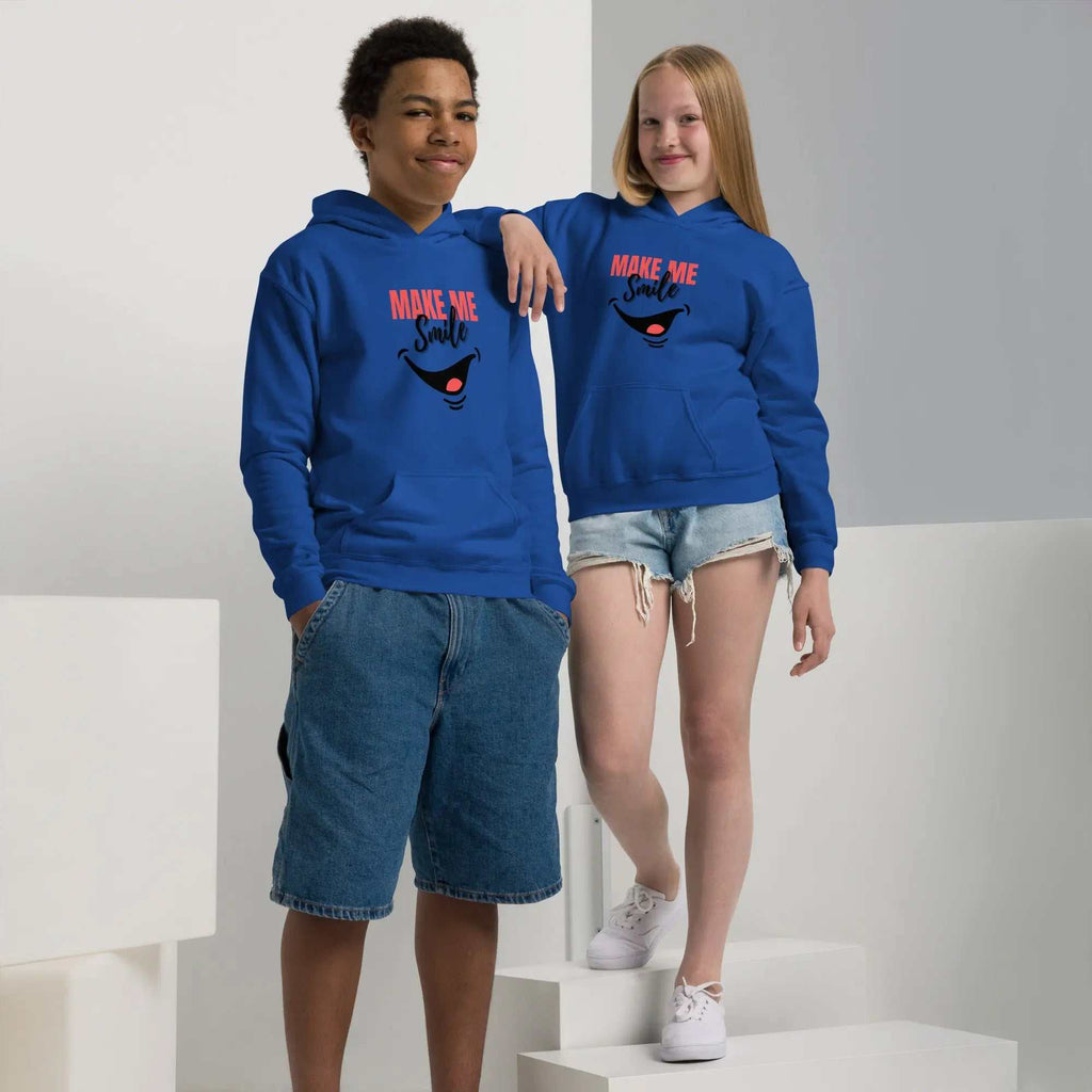 Make Me Smile HoodieMake Me Smile HoodieElevate your child's comfort and style with our Make Me Smile Hoodie, crafted for ultimate comfort and durability. Ideal for active children, this hoodie is designed[Bal]