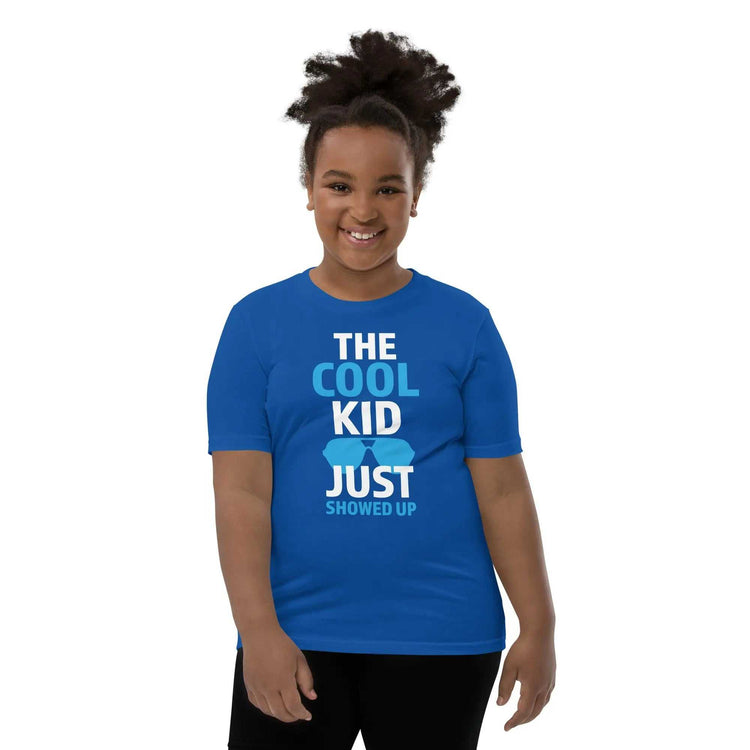 The Cool KidThe Cool Kid Just Showed Up T-ShirtIntroducing "The Cool Kid Just Showed Up" T-shirt – the perfect blend of style, comfort, and sustainability for your little trendsetter! Crafted from 100% organic ri[Bal]